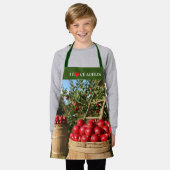 Tablier Orchard rouge coloré (Porté)