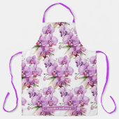 Tablier Orchidée Fleurie Violet Féminin (Recto)