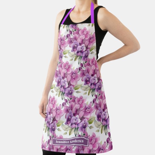 Tablier Orchidée Fleurie Violet Féminin (Insitu)