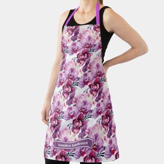 Tablier Orchidée Fleurie Violet Féminin (Insitu)