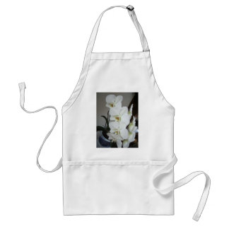 Tablier orchidées blanches
