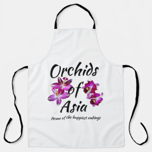 Tablier Orchidées d'Asie