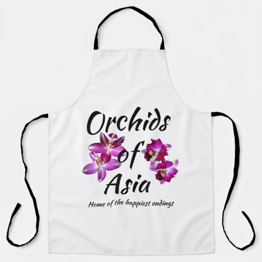 Tablier Orchidées d'Asie (Recto)
