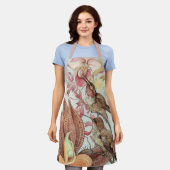 Tablier Orchidées tropicales vintages, Fleurs et Colibris (Porté)