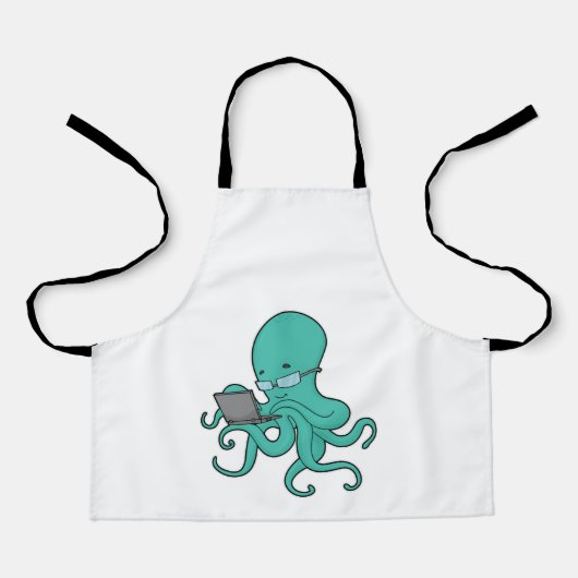 Tablier Ordinateur portable Octopus (Recto)