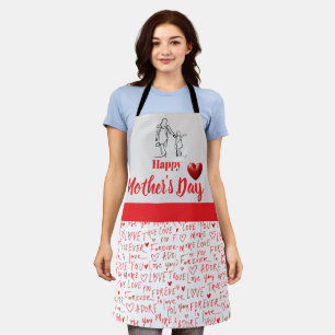 Tablier Oreiller en ligne artistique pour la fête des mère