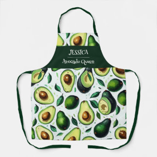 Tablier Origami Avocado Acrylique Motif personnalisé