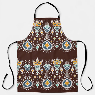 Tablier Ornement folklorique géométrique Ikat. Vintage ori