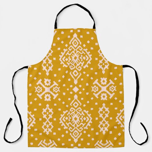 Tablier Ornement folklorique Ikat - texture ethnique. (Recto)