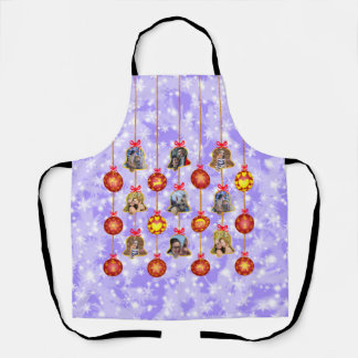 Tablier Ornements de Noël Bell & Boule 6 Photo L-Purple A