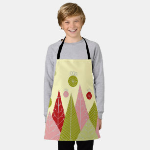 Tablier Ornements et arbres Noël