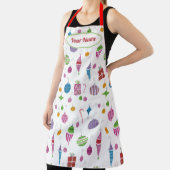 Tablier Ornements Rétro Mignons Illustrés À La Main Person (Insitu)