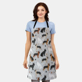 Tablier Os bergers allemands et pattes (Porté)