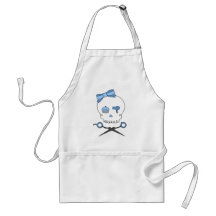 Os croisés accessoires de crâne et de ciseaux de