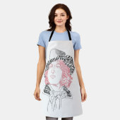 Tablier Oscar Wilde dans les mots (Porté)