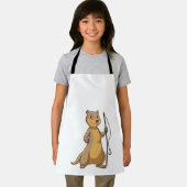 Tablier Otter comme Fisher avec canne à pêche (Insitu)