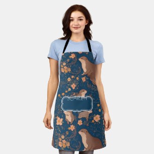 Tablier Otter Retro Coloré Motif personnalisé