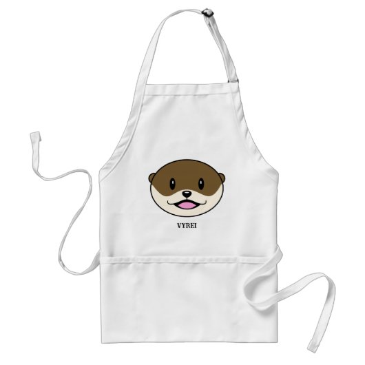 Tablier Otter souriant mignon (Devant)