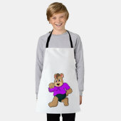 Tablier Ours à la course (Porté)