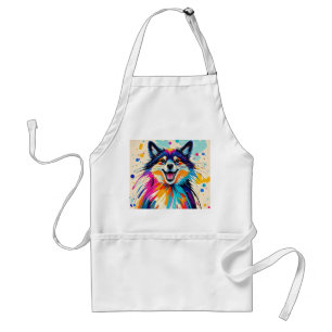 Tablier Ours abstrait mignon drôle heureux art animalier