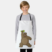 Tablier Ours avec cloche à Yoga Fitness (Porté)