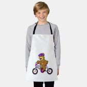 Tablier Ours avec vélo et casque (Porté)