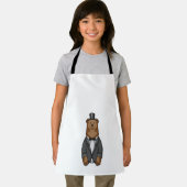 Tablier Ours comme marié avec veste (Insitu)