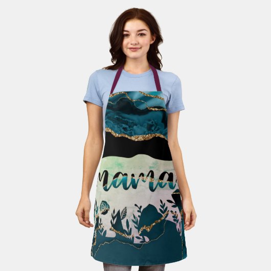 Tablier Ours de maman décorative (Porté)