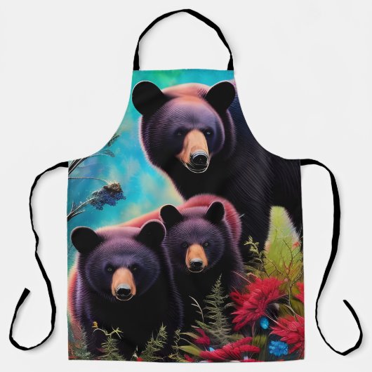 Tablier Ours de Momma et petits (Recto)