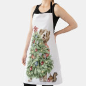 Tablier Ours de Noël avec arbre (Insitu)