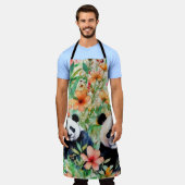 Tablier Ours de panda aquarelle (Porté)