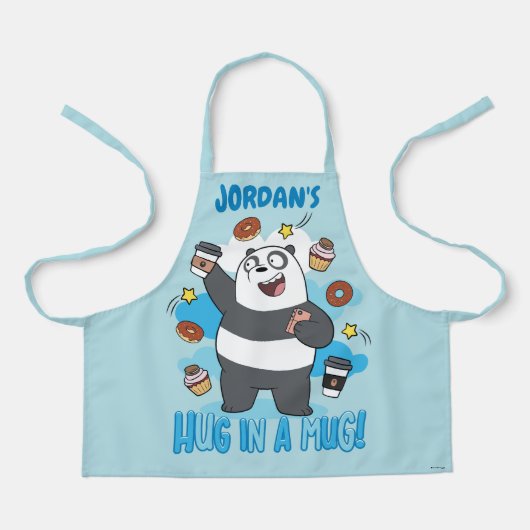 Tablier Ours de Panda - Enferré dans une Mug ! (Recto)