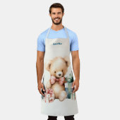 Tablier Ours en peluche mignonne avec cadeaux de Noël (Porté)