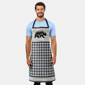 Tablier Ours noir Cabine en bois de bisons rustique sur me (Porté)