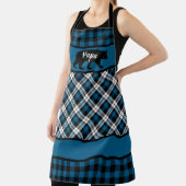 Tablier Ours Papa Mama Personnalisé Sur Bleu Bleu Boeuf Ch (Insitu)