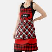 Tablier Ours Papa Mama Personnalisé Sur Chèques De Buffle  (Insitu)