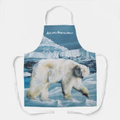 Tablier Ours polaire arctique bleu (Recto)