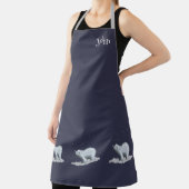 Tablier Ours Polaire Avec Flammes De Neige (Insitu)