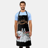 Tablier Ours polaire Festif de vacances, Penguin, phoque (Porté)