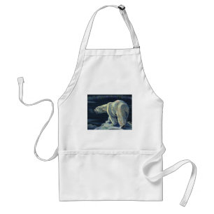 Tablier Ours polaire vintage, Animaux de la vie marine arc