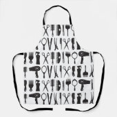 Tablier Outil de coiffure motif (Recto)