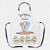 Tablier Outils de boulangerie personnalisés (Recto)