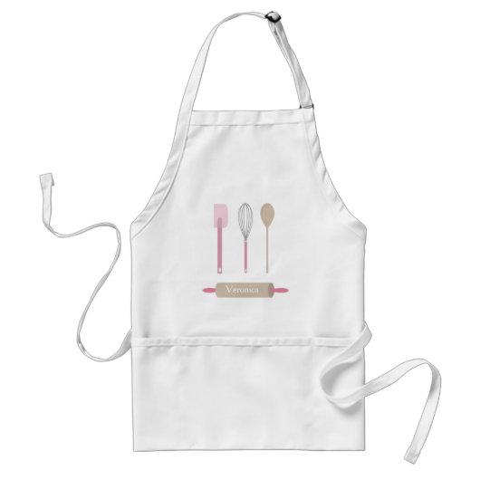 Tablier Outils de cuisson rose Cuisine (Devant)
