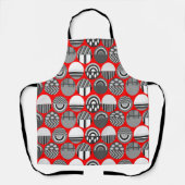 Tablier Ovales à motifs gris (Recto)