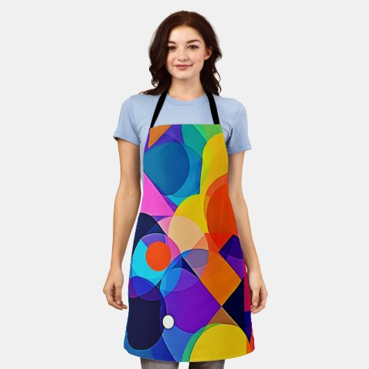 Tablier Overlapping Hues: Abstract Fusion (Porté)