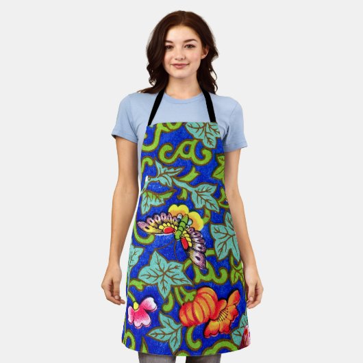 Tablier Owen Jones Antique Papillons Orientaux (Porté)