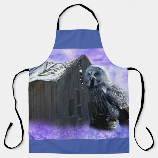 Tablier Owl Barn Shed (Recto)