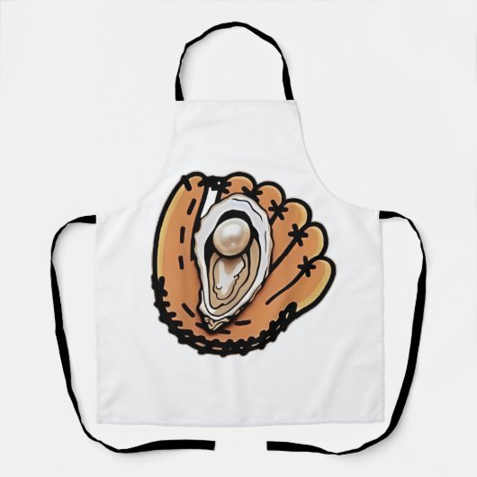 Tablier Oyster Baseball Seafood Baseball Sport Lover (Recto)
