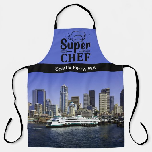 Tablier Pacific Northwest Seattle Ferry Super Chef Long (Recto)