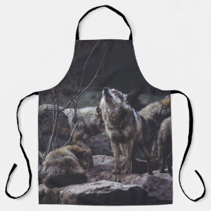 TABLIER PACK DE LOUPS EN FORMATION ROCK